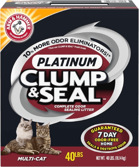 ARM & HAMMER Clump & Seal Platinum Cat Litter