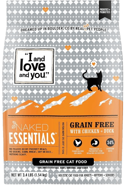 I and love and you Naked Essentials Dry Cat Food – Grain Free Kibble for Cats