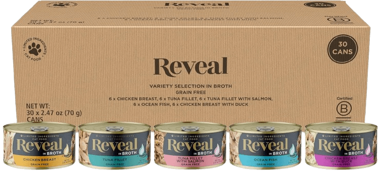 Reveal Natural Wet Cat Food, Grain Free, Limited Ingredient Canned Food